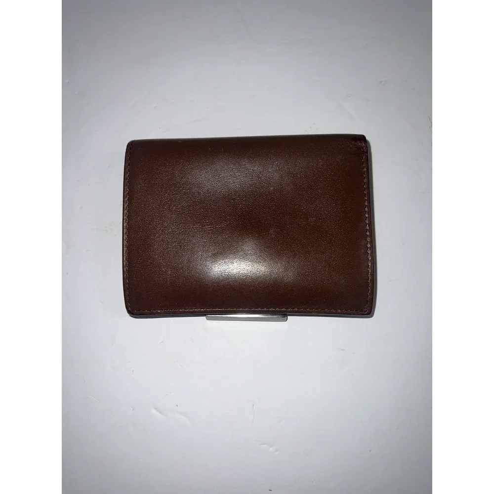 Fossil Mens Credit Card‎ Holder Wallet Brown Leather Bifold